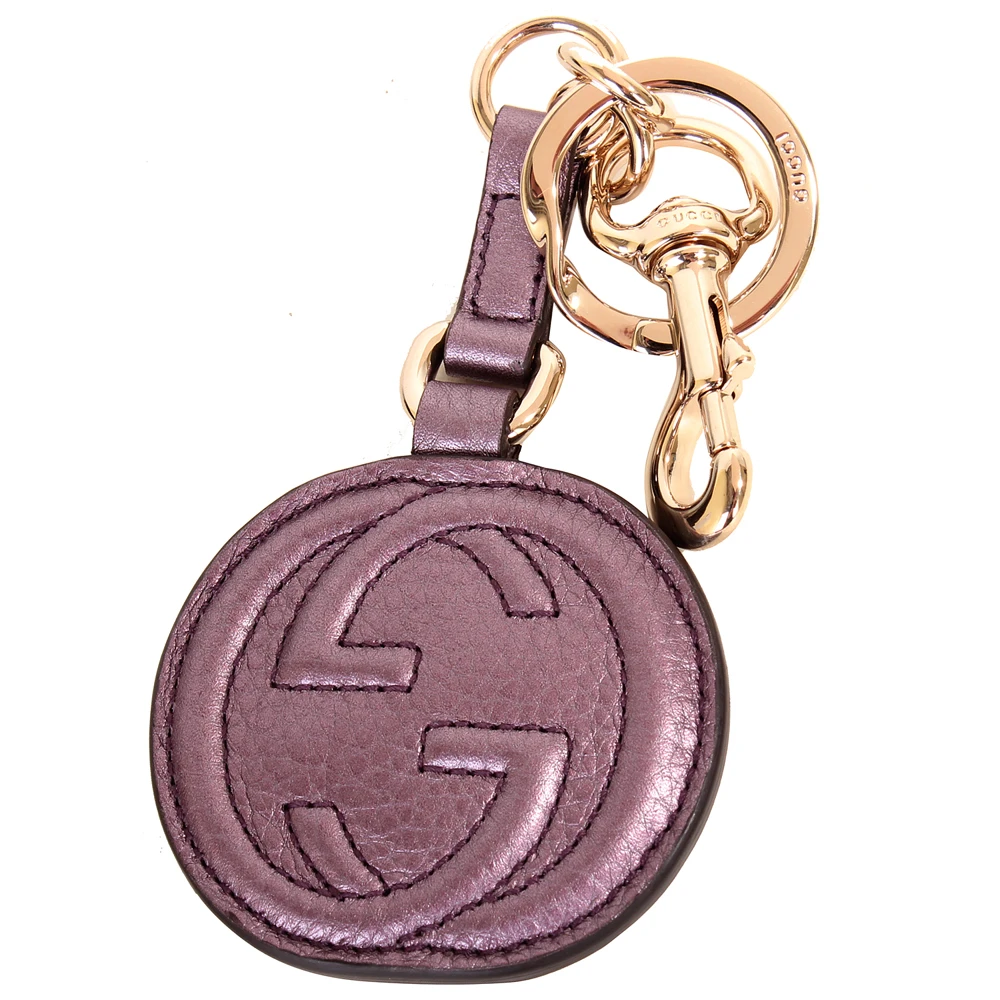 G-logo皮革掛鉤鑰匙圈