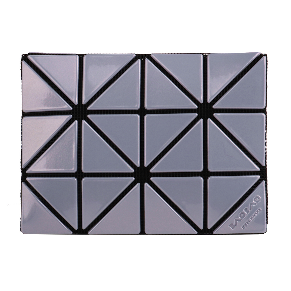 珠光 幾何方格3×4名片夾_紫色