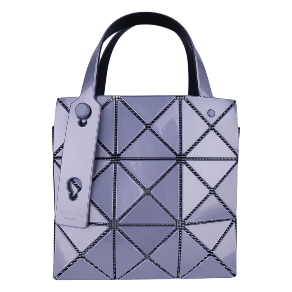 BAO BAO幾何大方格3x3 手提包(亮紫)小款