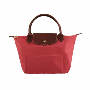 LONGCHAMP LE PLIAGE 短把尼龍折疊水餃包/蜜桃粉S