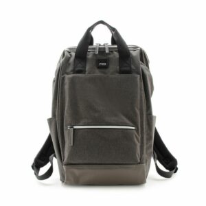 FIRANO  皮標中性2WAY 帆布後背包(黑色)