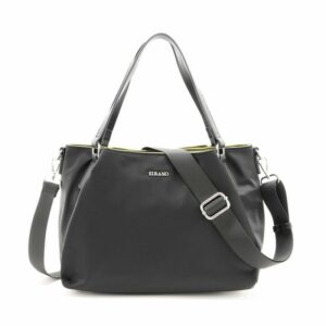 FIRANO  防水輕量尼龍內黃手提/斜背托特包(黑)