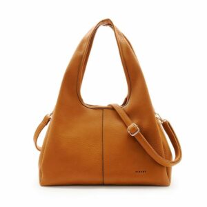 FIRANO  皮革手提/斜背兩用包(駱駝色)