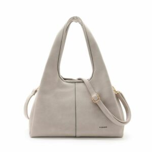 FIRANO  皮革手提/斜背兩用包(淺灰色)