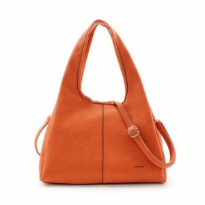 FIRANO  皮革手提/斜背兩用包(橘色)