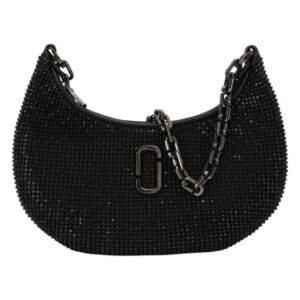 MARC JACOBS-水鑽鍊帶肩背包/黑