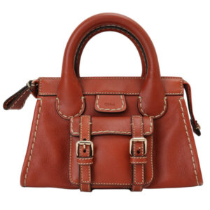 CHLOE-小牛皮皮帶釦口袋手提/斜背包(棕駝色)