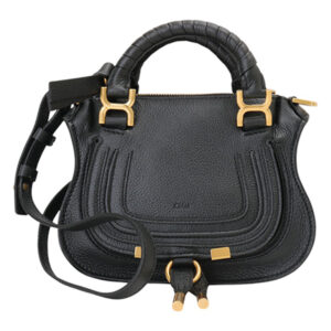 Chloe-牛皮革 2WAY 兩用包(黑)小款