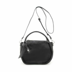 FIRANO 前綁帶尼龍手提斜背包(黑色)