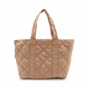 FIRANO 菱格車線尼龍防潑水托特包(卡其褐)