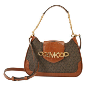 MICHAEL KORS-金鎖鍊肩/斜背包(咖啡色)