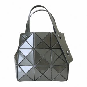 BAO BAO-幾何大方格3x3 寶石包(鐵砂灰)亮面/小款