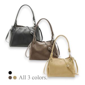 FIRANO-編織提把手提/斜背兩用包(3色)